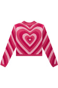 VIC & VICKY - Pull de tricot avec coeurs